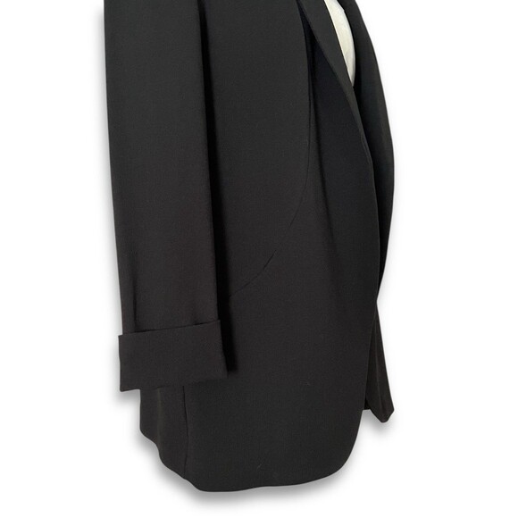 Simply Styled By Sears Solid Black Blazer With Rolled Cuffs Business Casual Sz L - Picture 4 of 13